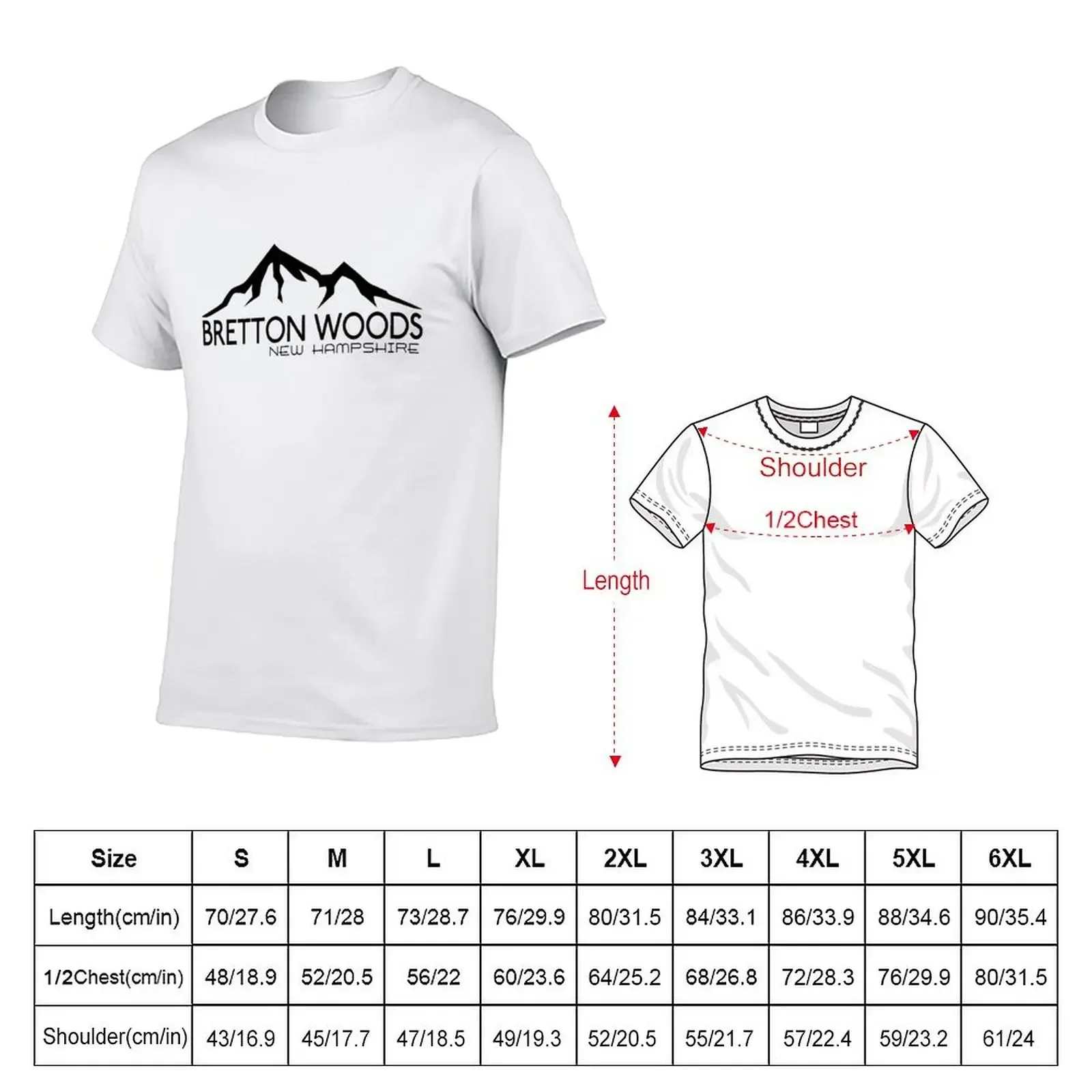 SKI BRETTON WOODS NEW HAMPSHIRE SKIING SNOWBOARD MOUNTAINS T-Shirt boys whites man clothes oversized t shirt men