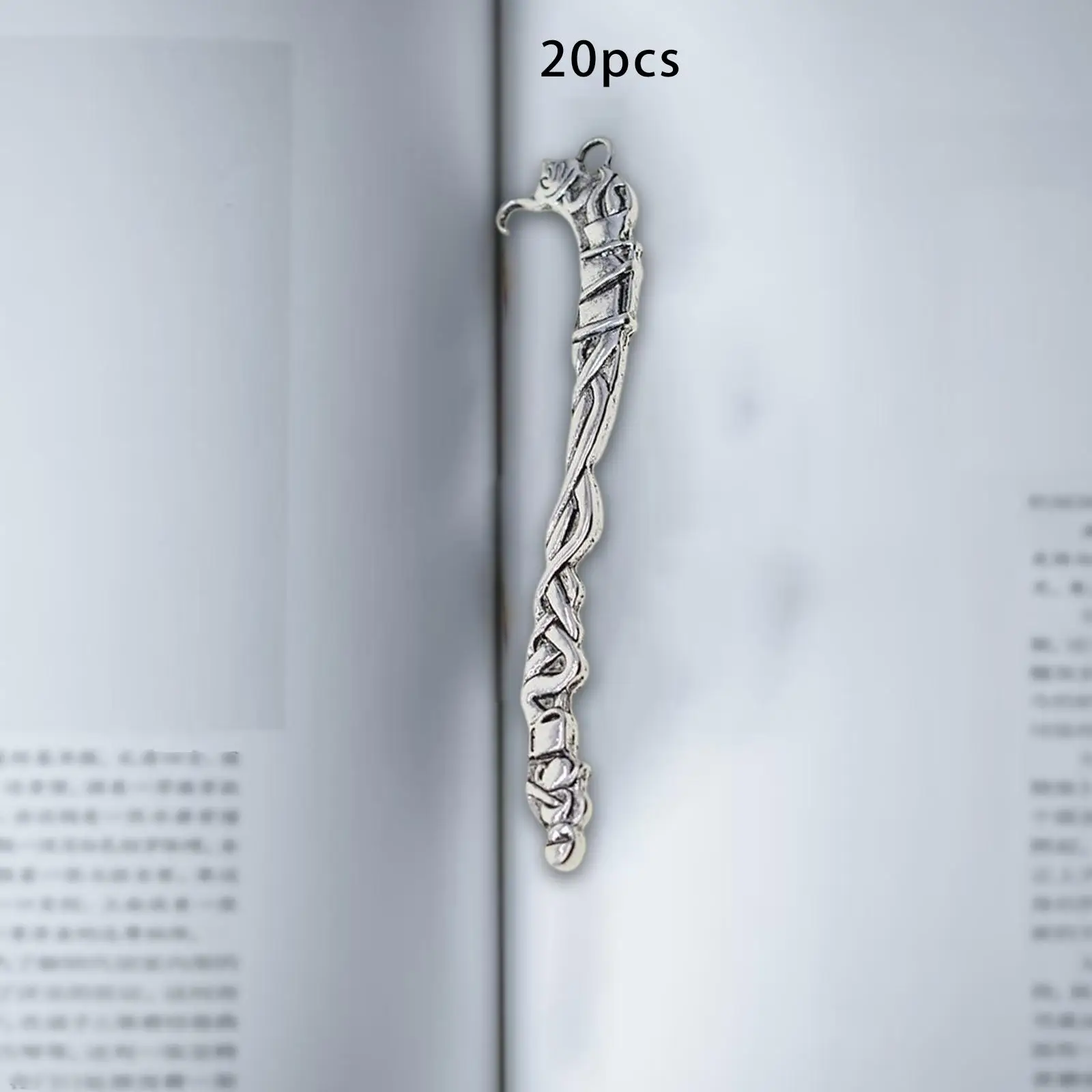 20Pcs Bookmark Book Hooks with Hoop Retro for Family Birthday Present Adults