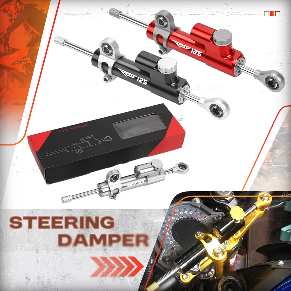

For APRILIA RS125 RS 125 2022 2021 2020 2016-2019 Steering Stabilizer Damper Bracket Damping Adjustable Motorcycle accessories