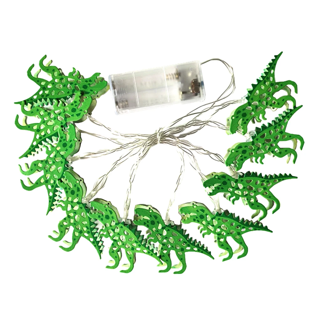 1Set LED Luci della stringa del dinosauro Stile del fumetto 1.65m Lampade decorative creative per la camera da letto del partito Uso del giardino Lampade del dinosauro a LED