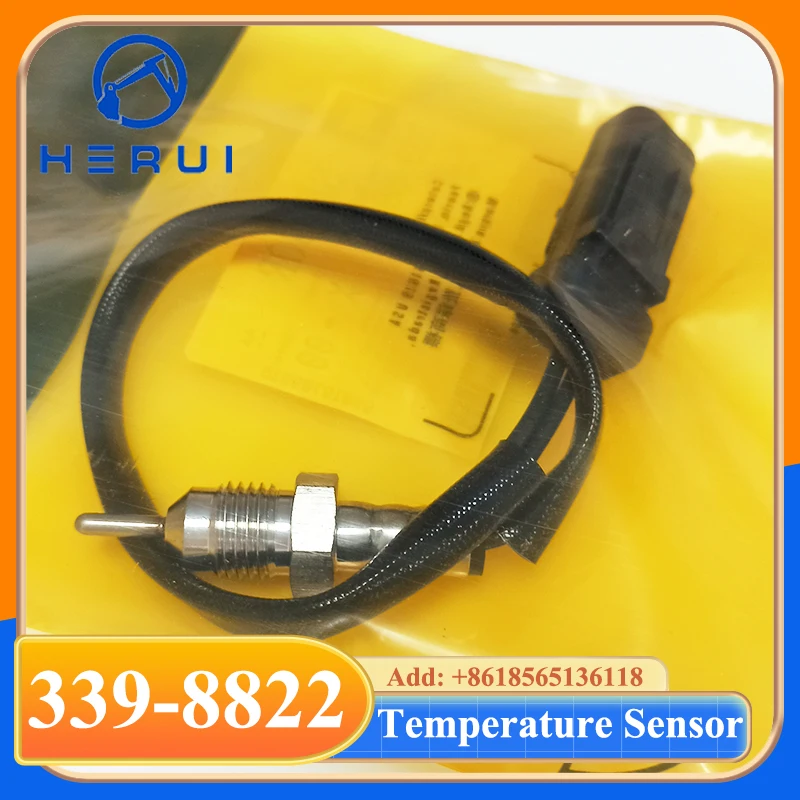 3398822 339-8822 Temperature Sensor for C15 C27 C32 C6.6 C7 C9 C9.3 Engine 325D 330D 336D 345D Excavator Electrical Parts
