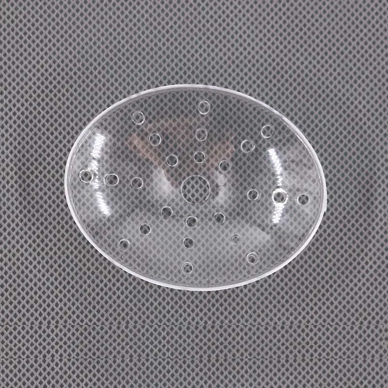 درع عين بيضاوي للعين، حماية عين بلاستيكية مسامية شفافة قابلة للتنفس للاستخدام المريح #4