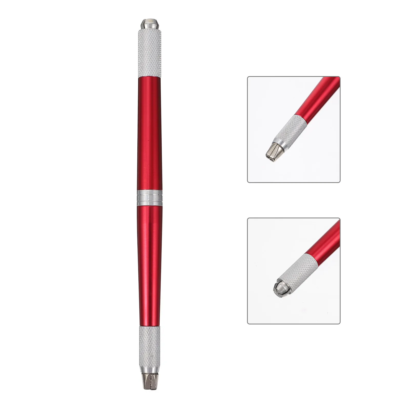 Manual Eyebrow Tattoo Pen Professional Aluminum Alloy Handle Smooth Embroidery Beauty Tool