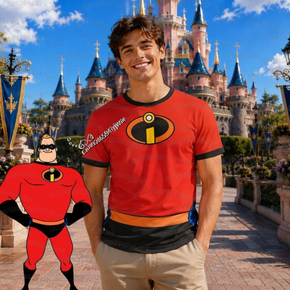2026 Incredibles Familienlogo Grafik-Print-Shirt, Film-Fan-T-Shirt, T-Shirt für Familienmitglieder, Party-T-Shirt, Baumwoll-T-Shirt für Erwachsene und Kinder – Detail 8