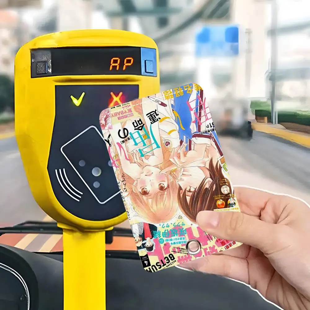 Anime Kimi Ni Todoke Card Holde Applicable To Credit Cards Bus Card Soft Leather Rectangular Keychain Protective Cover