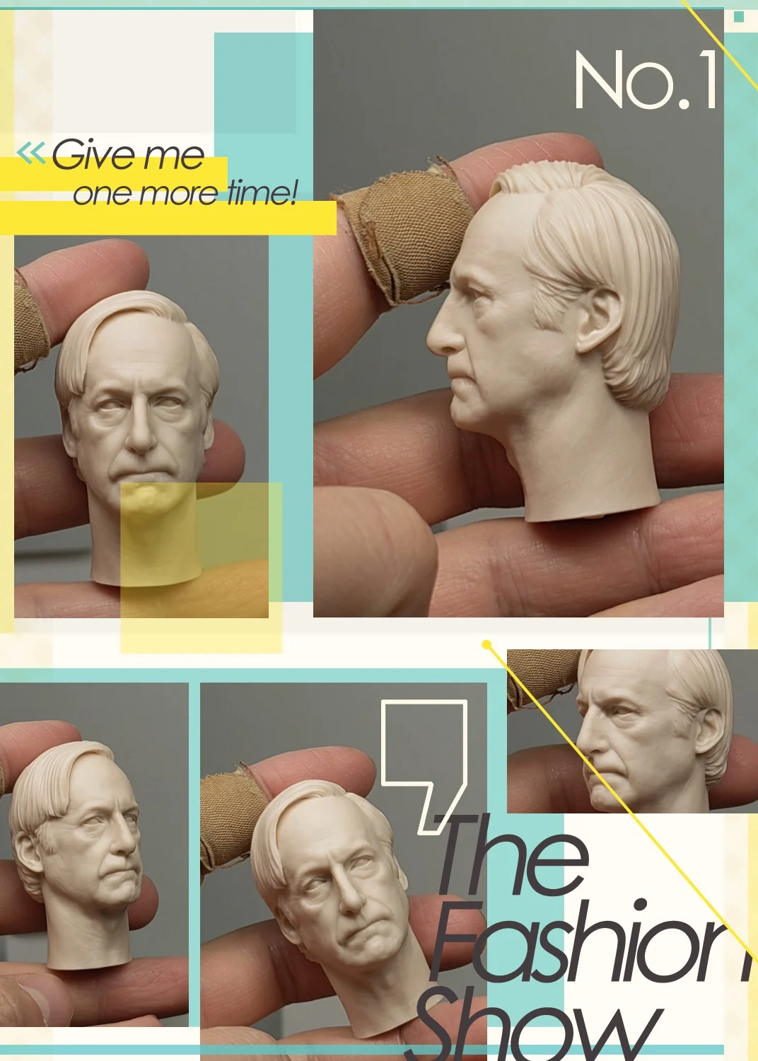 In Stock 1/6 Scale American Film Television Actors Bob Male Unpainted  Head Carving Model Fit 12inchs Action Figure Body