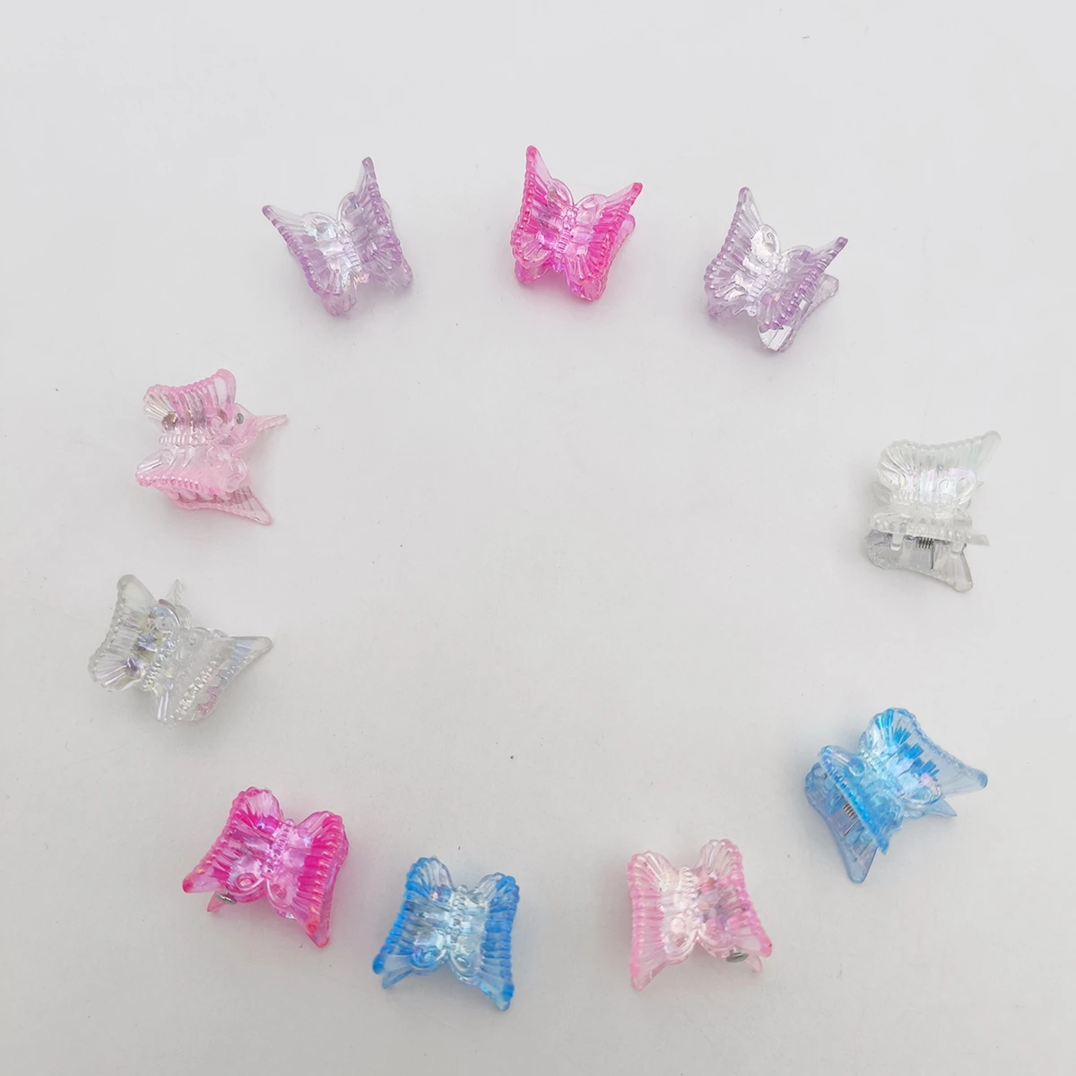 10 stücke Ins Mini Schmetterling Haar Klaue Clips Bunte Trendy Nette Kleine Clips Mehrfarbige Mädchen Haar Clips Haarnadel Haar Zubehör – Detail 22