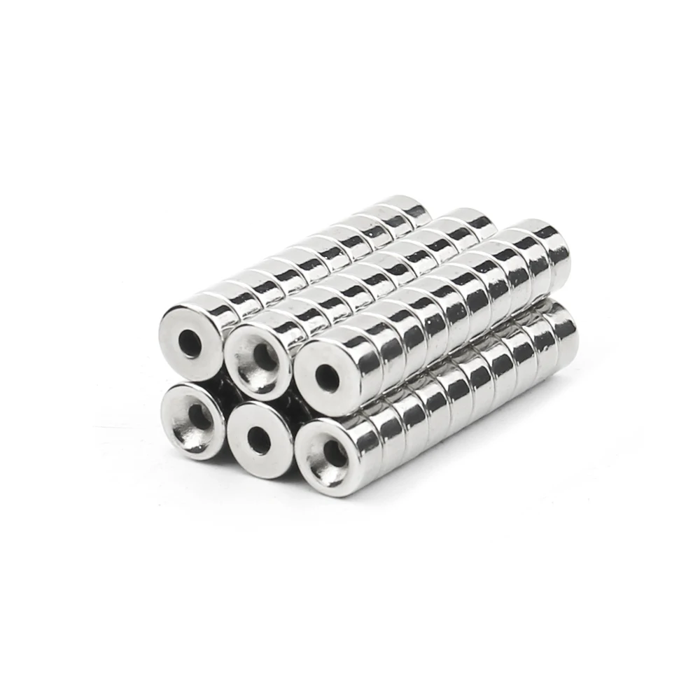 500pcs 10x5mm hole: 3mm Super Strong Round Neodymium Countersunk Ring Magnets N35 Neodymium Magnet