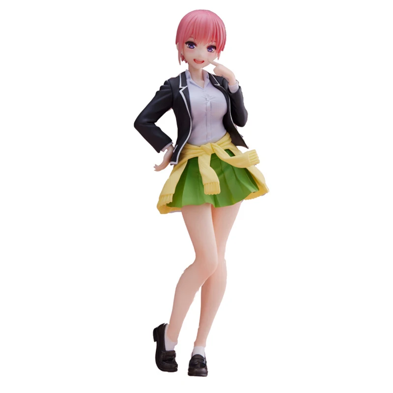 In Stock Original TAITO The Quintessential Quintuplets Nakano Ichika Anime Figure School Uniform 20Cm Model Toys for Girls Gift