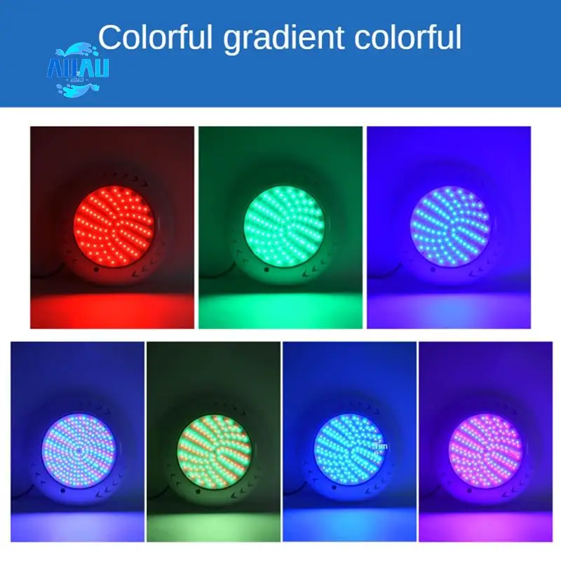 

AUAU-Fishtail Pool Light LED Wall Underwater Light, RGB Pool Light 35W Hotel Villa Outdoor Lighting