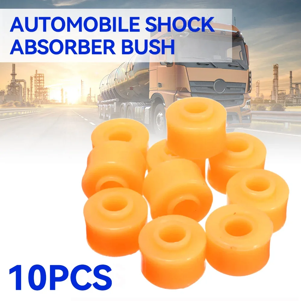 10PCS Automobile Shock Absorber 10MMx28MMx20MM Rubber Bushings Yellow Truck Auto Accessories Replacement Parts Shock Absorber