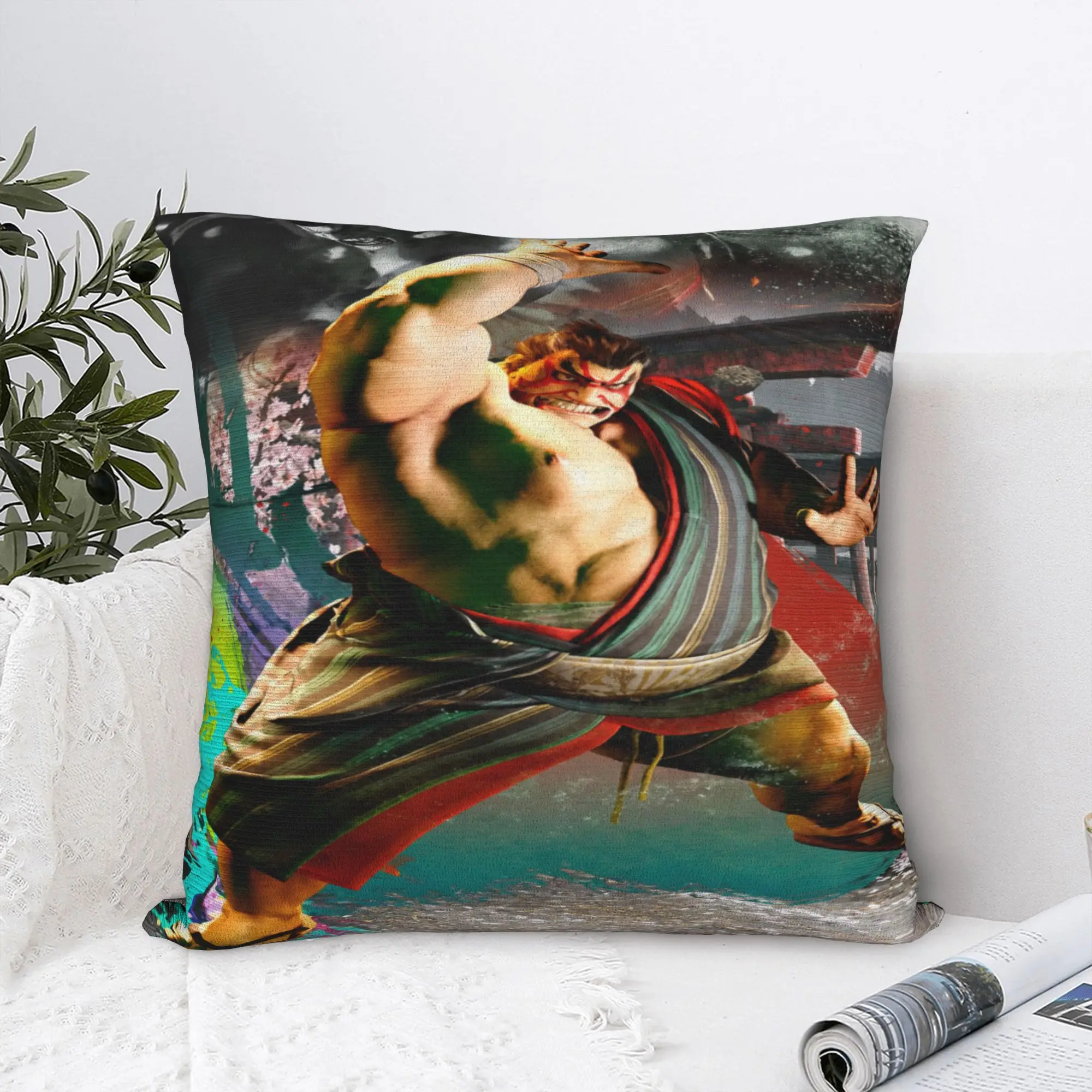 Home Decoration  Streets Fighters Pillowcases Accessories  Pillow Cover Zippered Multiple Sizes