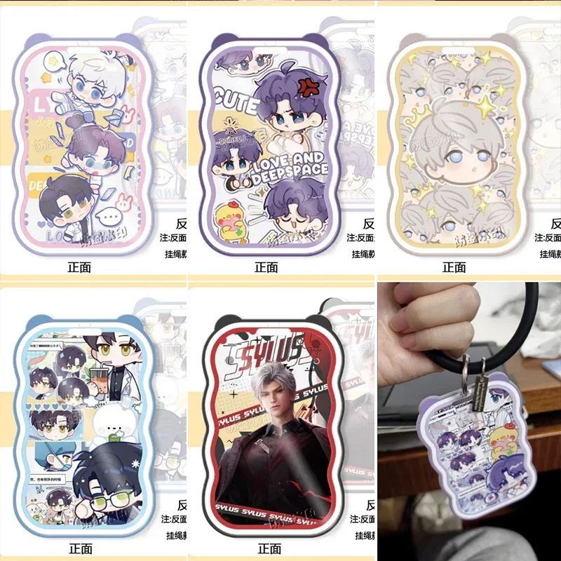 New Love and Deepspace Transparent Xavier Zayne Rafayel ralayo Sylus Shen Xinghui Li Shen Qi Yu Card Covers Student Keychain