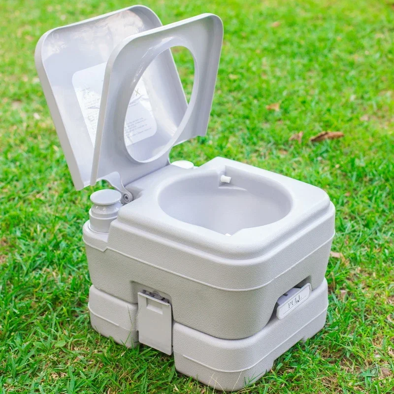 20L portable mobile toilet outdoor camping car toilet indoor piston pumping water flushing pregnant women toilets