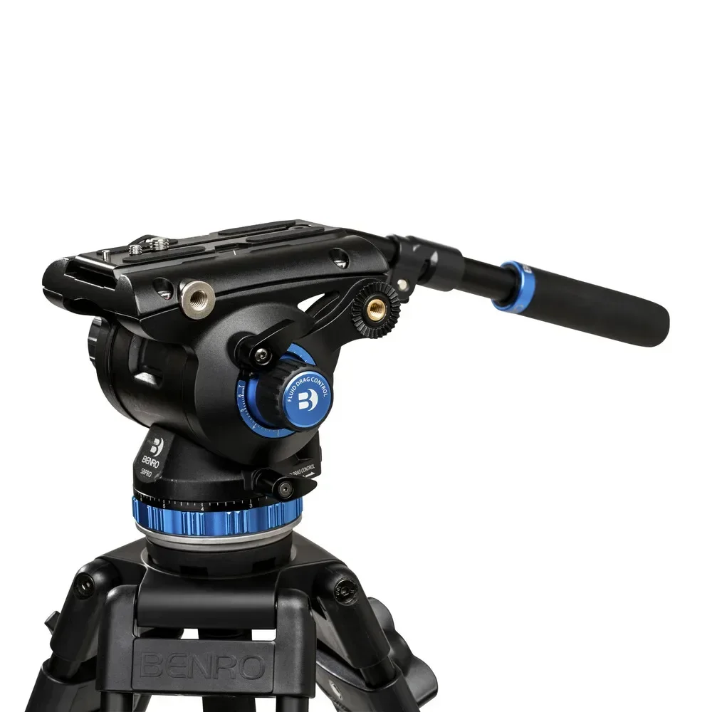 2026 S8PRO Fluid Tripod 75mm Gimbal Stabilizer Video Head For Slider Monopod DSLR Camera Shooting Video