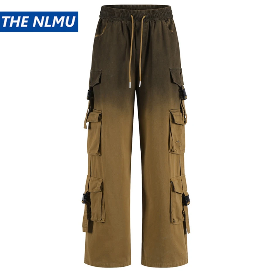 

Men Streetwear Cargo Pants Gradient Color Loose Trousers Harajuku Hip Hop Pants Joggers Man Trackpants Sweatpants