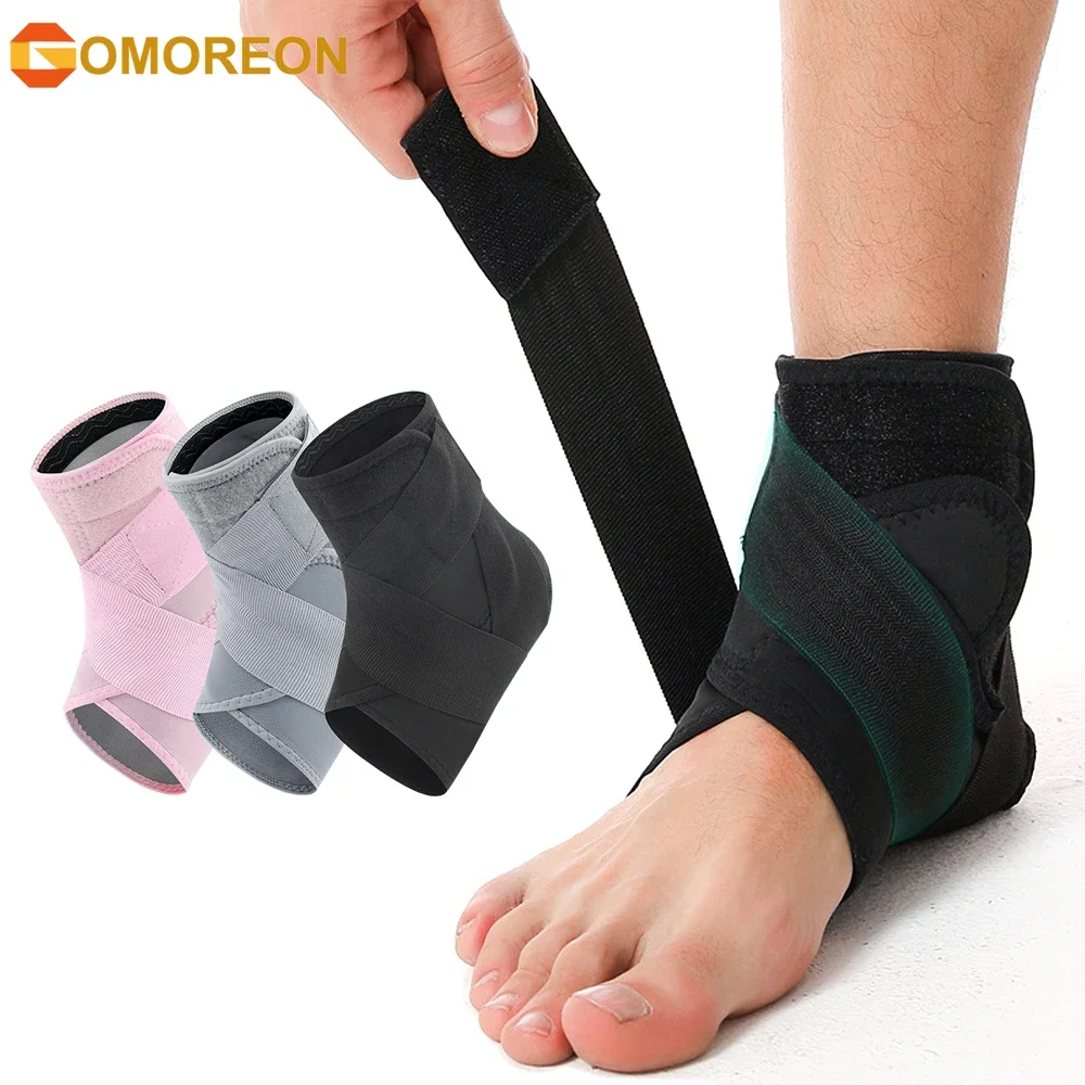 

Ankle Support Brace For Men & Women, Adjustable Compression Sleeve Strap Wrap, Sprain, Pain Relief, Sports Injuries and Recovery