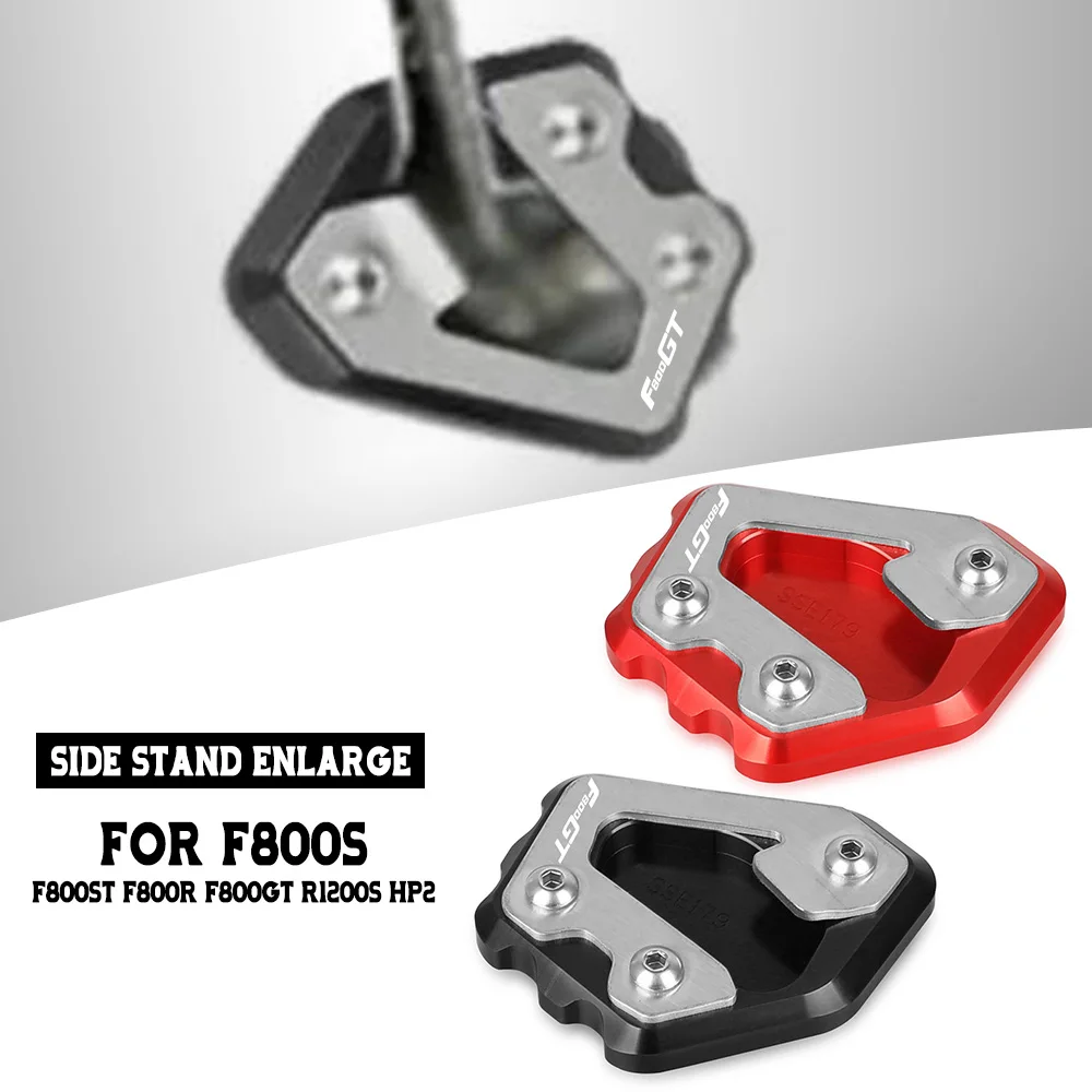 

For BMW F800S F800ST F800R F800GT R1200S HP2 Motorcycle CNC Kickstand Foot Side Stand Enlarge Extension Plate Pad F 800 R ST GT