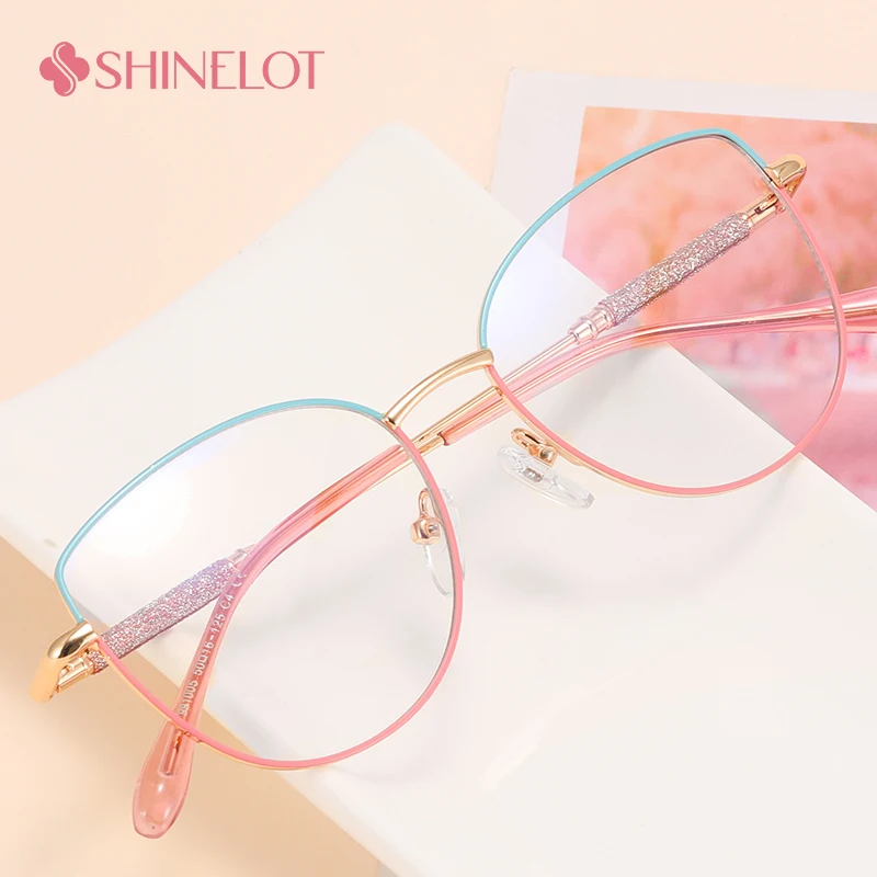 

991005 Cute Kids Blue Light Blocking Party Glasses Reading Eyeglasses Metal Frame Girl Boy Eye Protection Children Eyewear