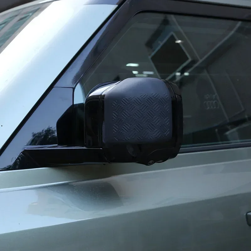 For 2020-2024 Land Rover Defender 90 110 130 ABS black car side mirror anti-scratch cover sticker car exterior accessories