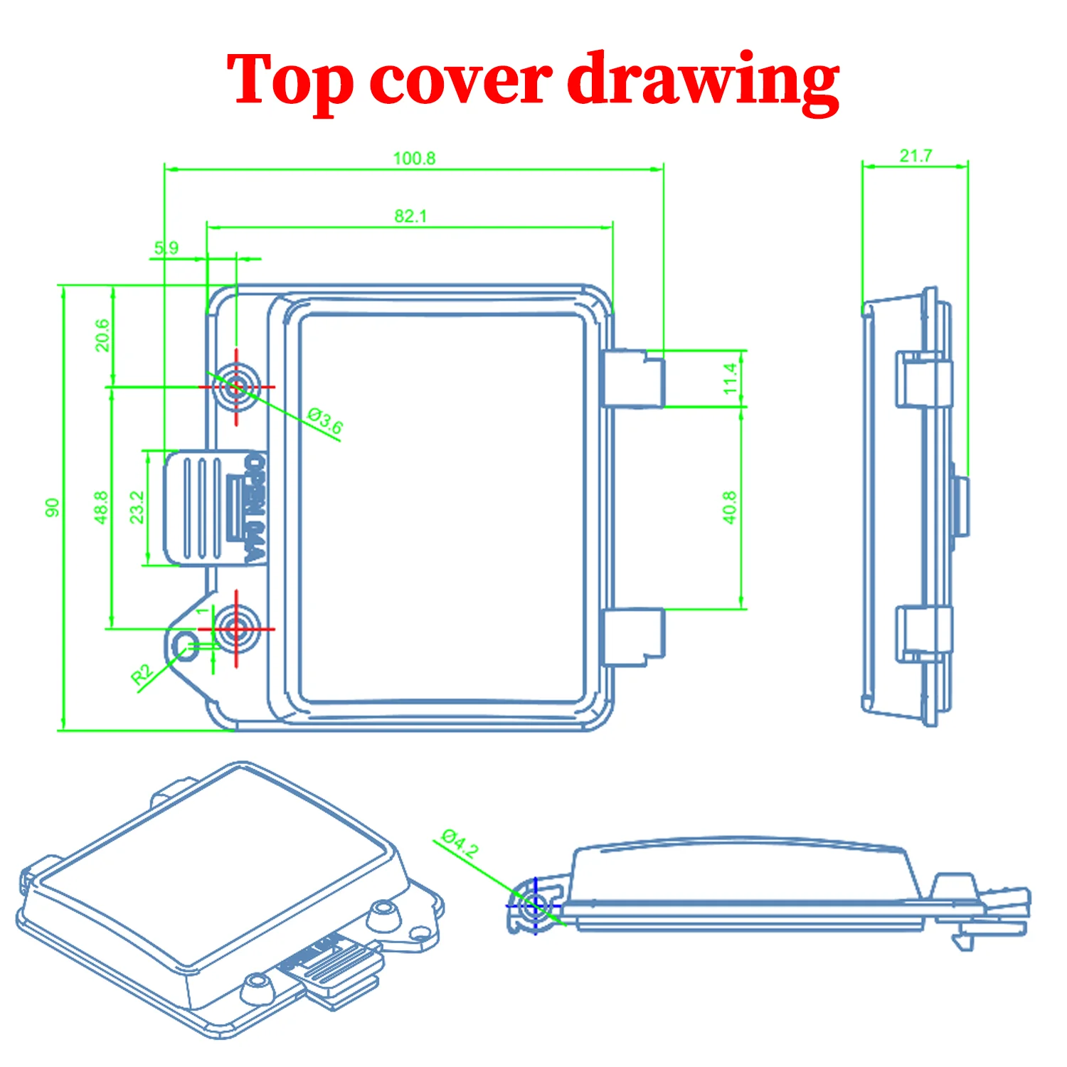 IP67 Circuit Breaker Transparent Waterproof Box Window Distribution Box Protect Window Cover Monitor Observation Window Switch
