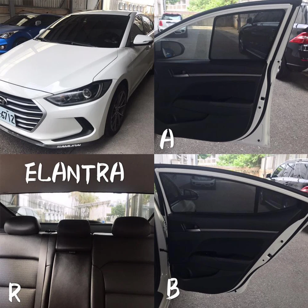 

For Hyundai Elantra AVANTE AD 2016-2020 Car Rear Side Baby Window SunShade Shield Front Back Windshield Curtain Sun shade Visor