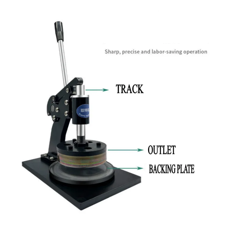 Portable Textile Fabric Weight Gauge Disc Sampler Textile Sample Fabric Cutting Machine