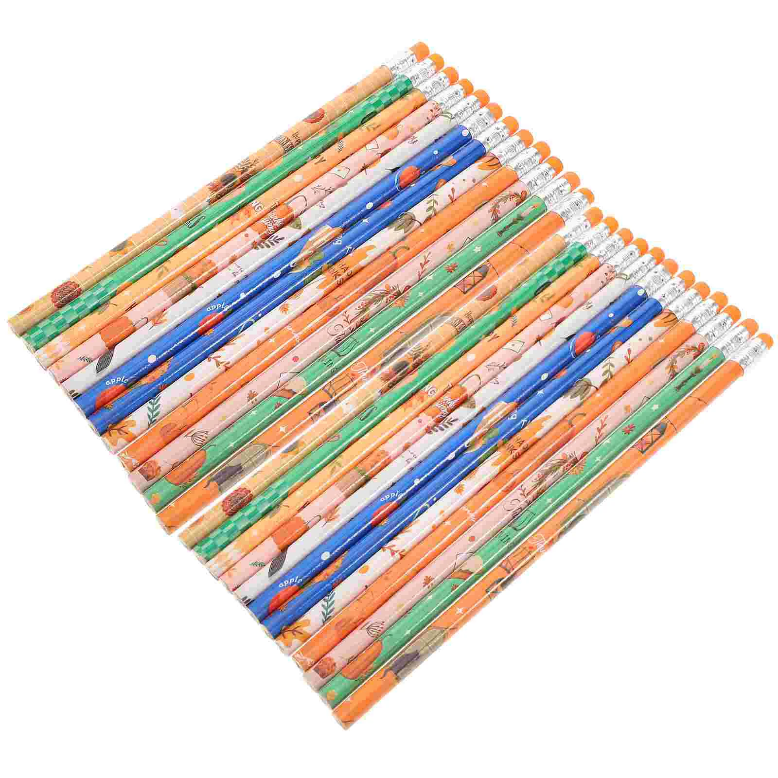 Pumpkin Autumn Pencil Pencils for Party Reward Supplies Birthday Stationery Favor School Elements Themed