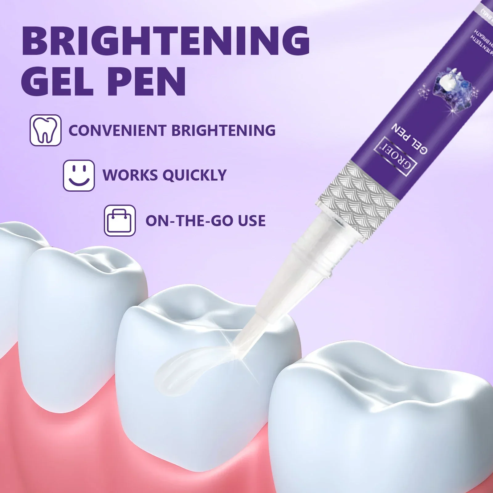 

Dental Whitening Gel Pen for Deep Stain Removal | An Easy-Use Oral Care Tool to Restore Your Teeth's Natural Whiteness