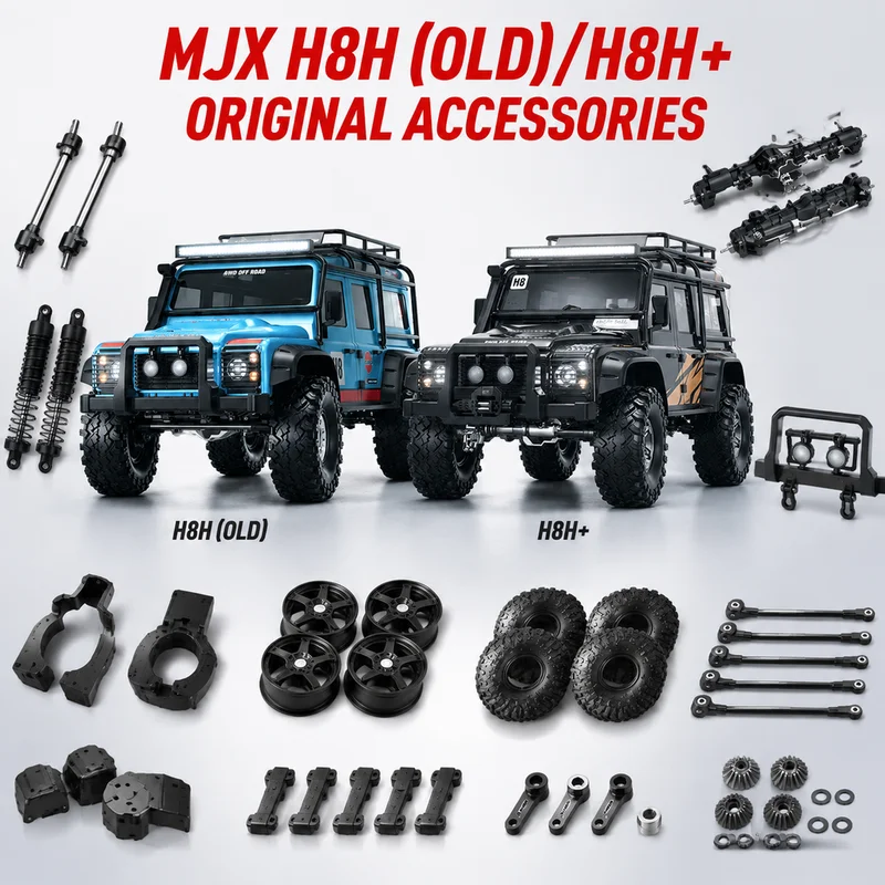 Mjx H8h+Pro/H8h (Old) Original Accessories (1) Car Shell Front And Rear Metal Bridge Door Bridge Motor Car Cage Light Group