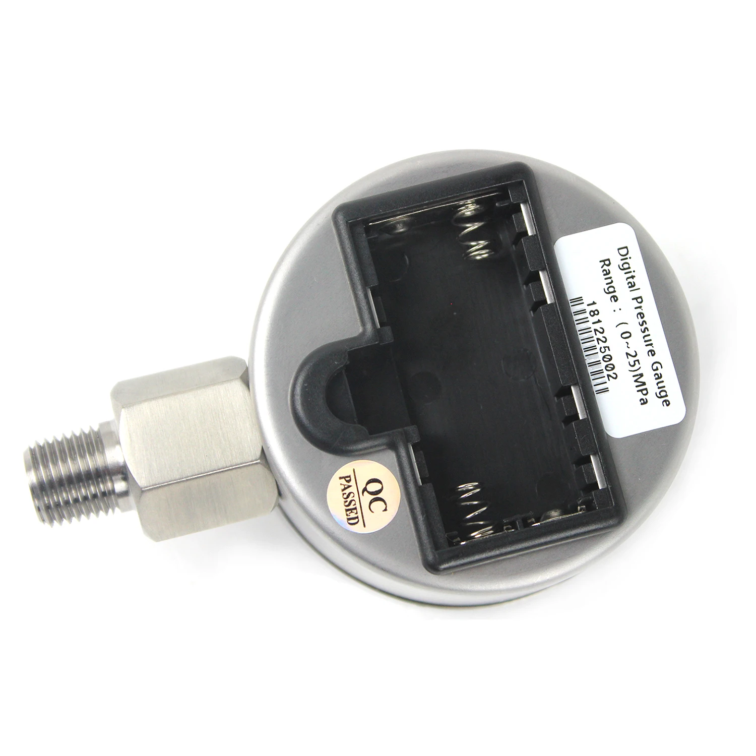 1 قطعة شاشة الكريستال السائل الأصفر مقياس الضغط الرقمي 25MPA 1/4NPT 60 مللي متر الطلب 1% FS دقة حالة الهواء/الغاز/الماء/قياس ضغط الزيت #4