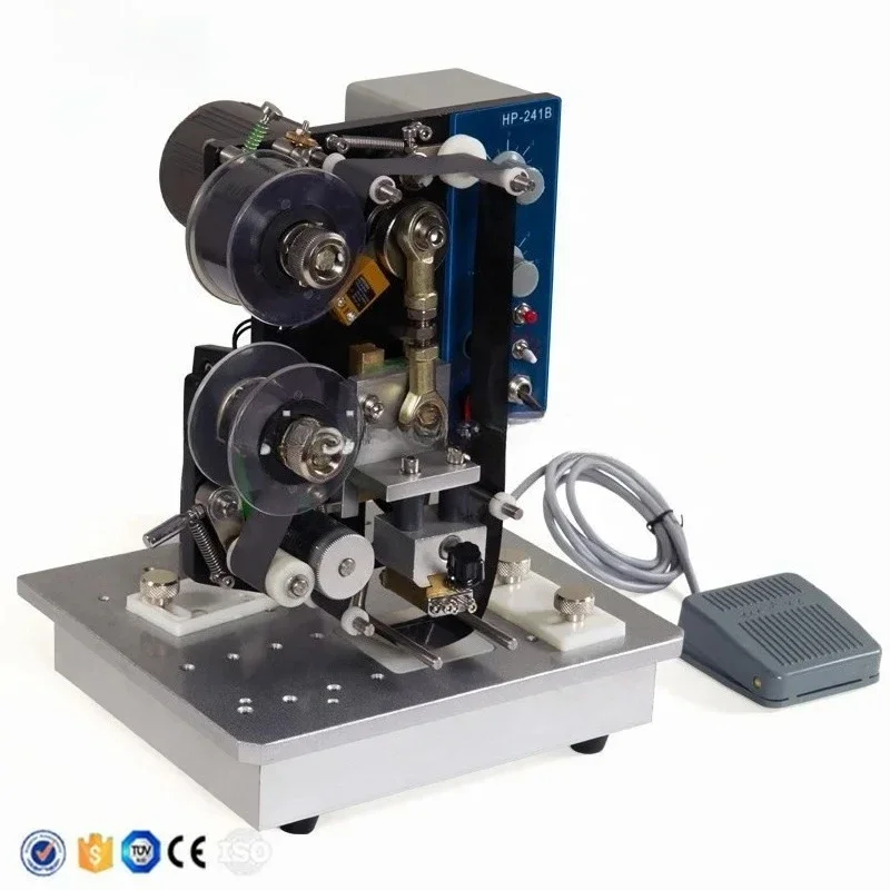 2026NewHP-241B Packaging Factory Ribbon Embossed Hot Stamp Expiry Date Batch Coding Machine