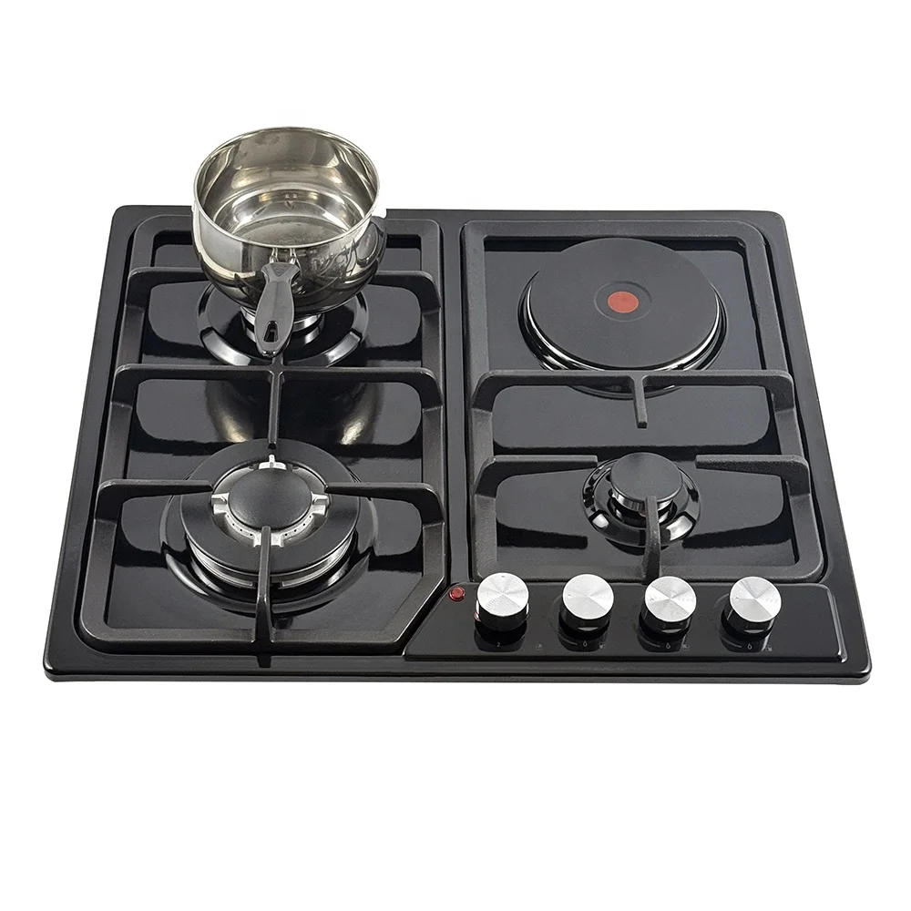 Ridax Built in Stove Cooktops Top Electric and Gas Hob 4 Plate Gas and Electricity Stove Gas and Electric Cooker