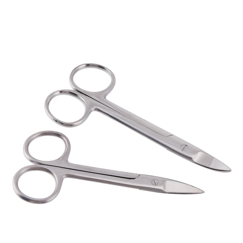 Stainless Steel Dental Crown Scissors Straight/Curved Head Orthodontic Tools Ligation Wire Cutting Plier Scissors