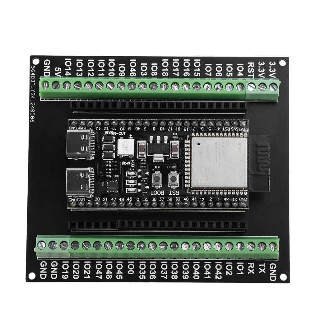 ESP32-S3 GPIO IoT開発ボード拡張ボードESP32拡張バックプレーン44ピンN8R2/N16R8用