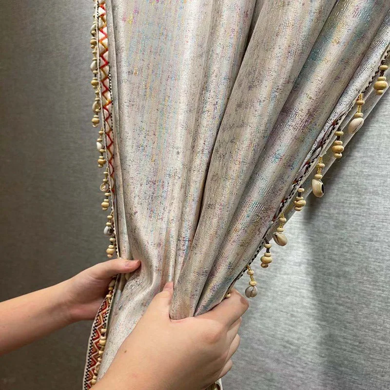 

Curtains for Living Dining Room Bedroom Princess Luxury Fashion Colorful Gold Thread High Precision Jacquard High Shading window