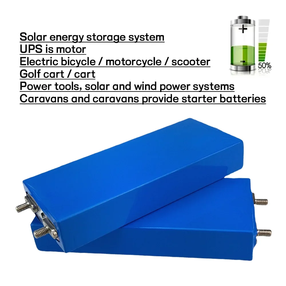 Battery Cell Lithium Iron Phosphate Deep Cycles 3.2V 25Ah for DIY 12V 24V 36V 48V Solar Energy Outdoors Power, EV Boats