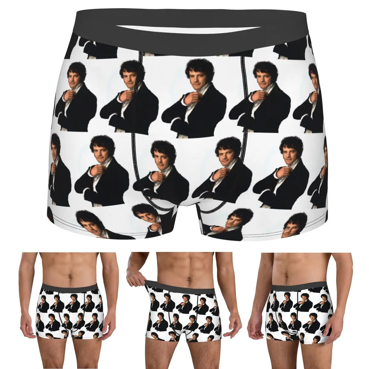 

Трусы-боксеры, шорты Colin Firth As Mr Darcy In Pride And Prejudice, мужские дышащие трусы для Homme, мужские подарки