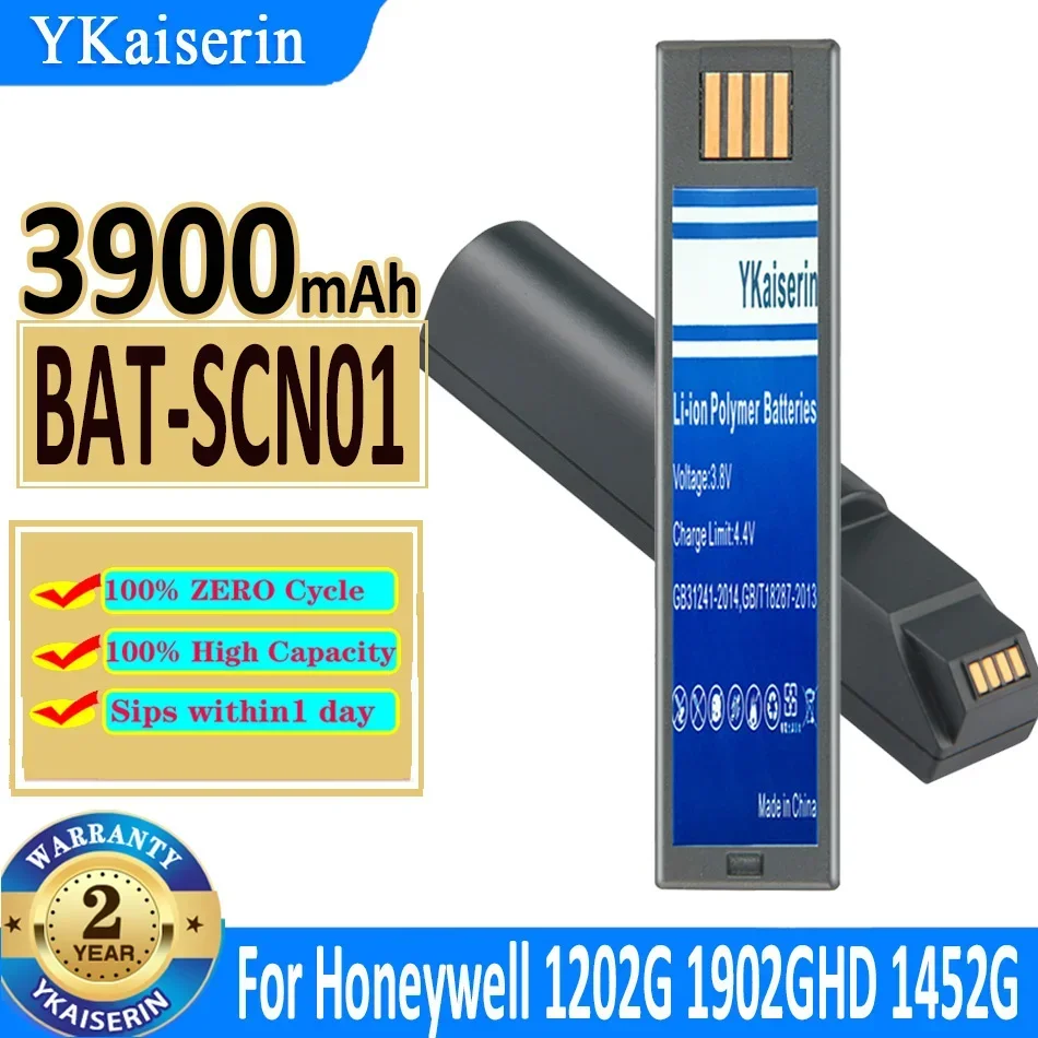 

3900mAh YKaiserin Battery BATSCN01 For Honeywell 1202G 1902GHD GSR 1452G 4820 3820 BAT-SCN01 General Scanners Bateria