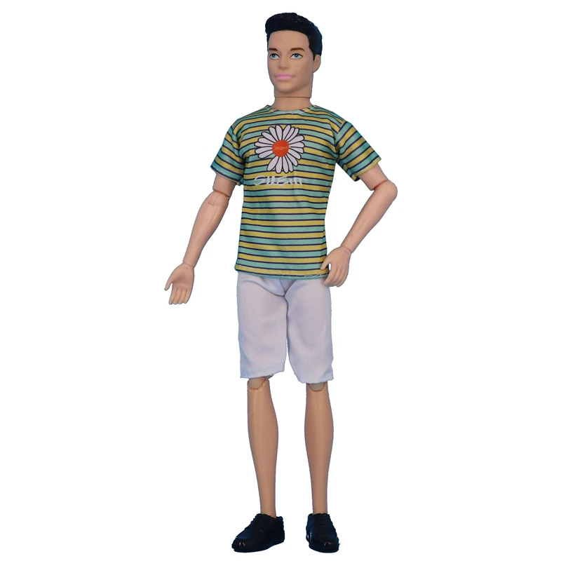 Summer Style 30cm Ken Doll Full Set 1/6 Boy Friend Doll with Clothes Suit Girls Play House Dress Up Toys Random Head