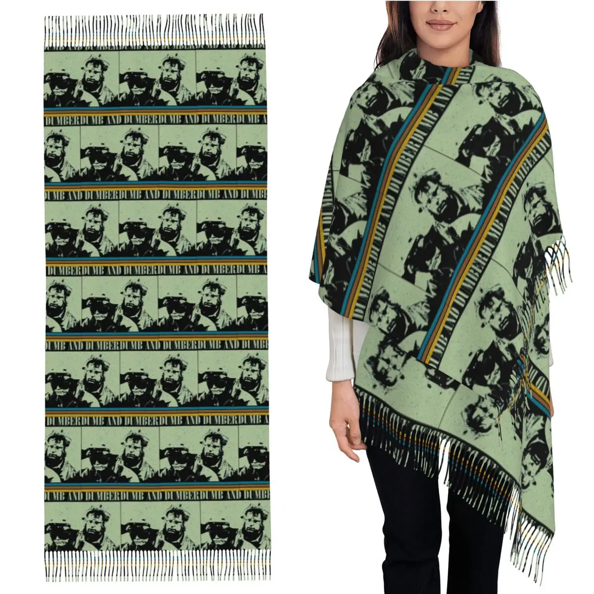 

Тупый шарф с кисточками, женские мягкие теплые шали и накидки, длинная осенне-зимняя шаль