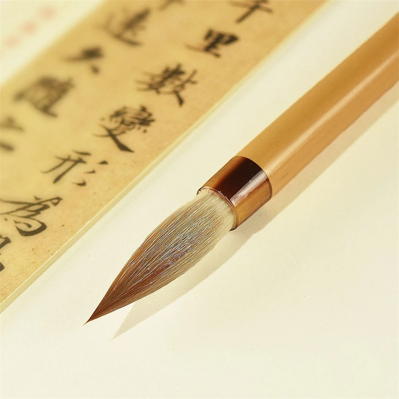 

Ouyang Xun Regular Script Brush Pen Weasel Woolen Multiple Hair Lian Brushse Set Running Cursive Script Special Writing Brush