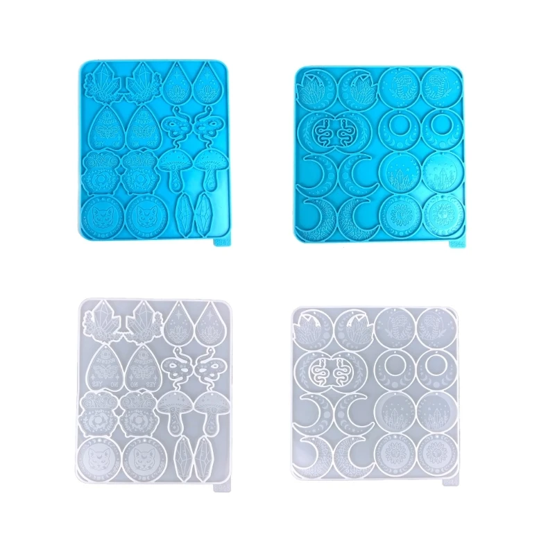 

Resin Jewelry Mold Snake Mushroom Keychain Silicone Molds for Necklace Earrings