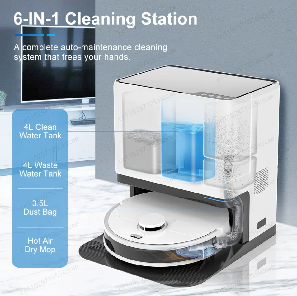 Self-Cleaning Robot Vacuum & Mop: LDS Laser Navigation, Auto Wash, Smart Home Cleaning Robot