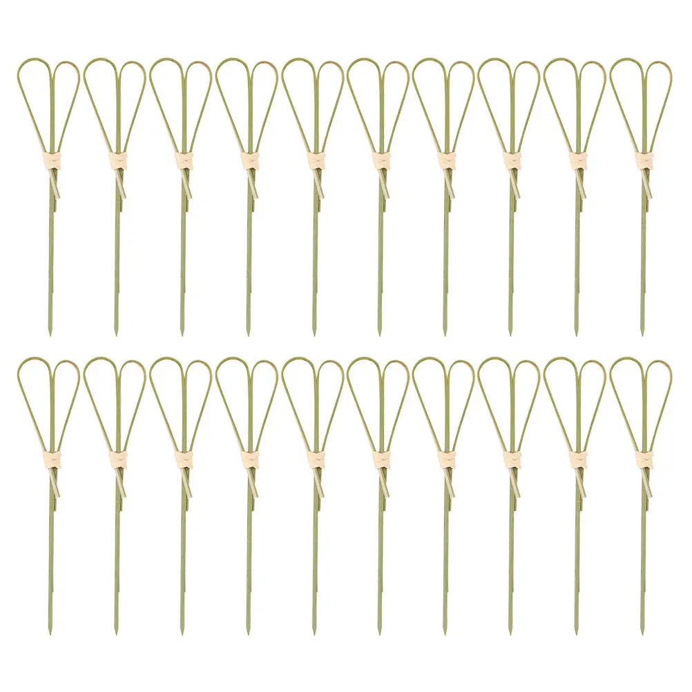 

200Pcs Bamboo Food Picks Disposable Cocktail Toothpicks Party Fruits Sticks Decorative Snack Forks for Celebrations