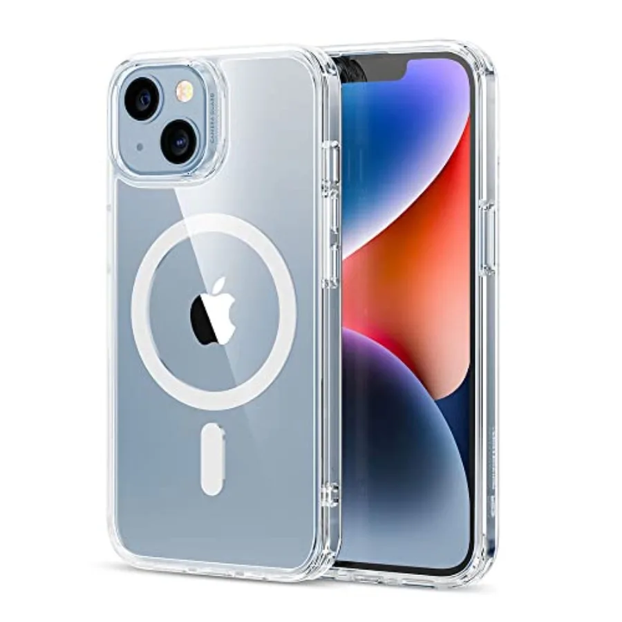

for iPhone 14/iPhone 13 Case, Compatible with MagSafe, Shockproof Military-Grade Protection, Scratch-Resistant Back, Magnetic P