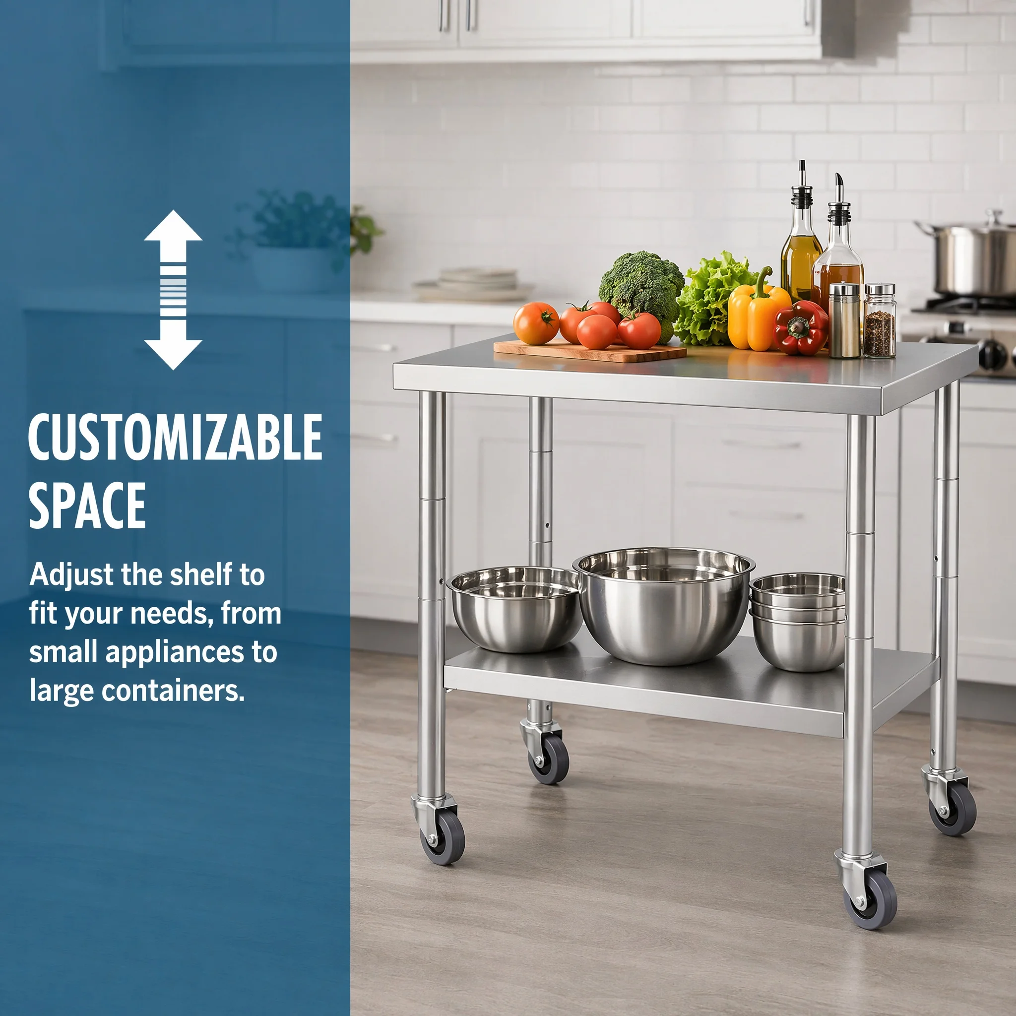 طاولة عمل تجارية مقاس 36 بوصة - مراجعة Commercial Kitchen Prep Table وسعره