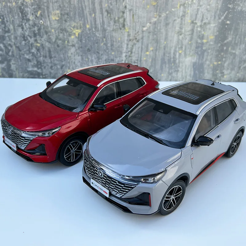 

1:18 Original Scale Model,Changan Auto CS55 Plus MK2 with Wood Base,Diecast Model for Collection and Display