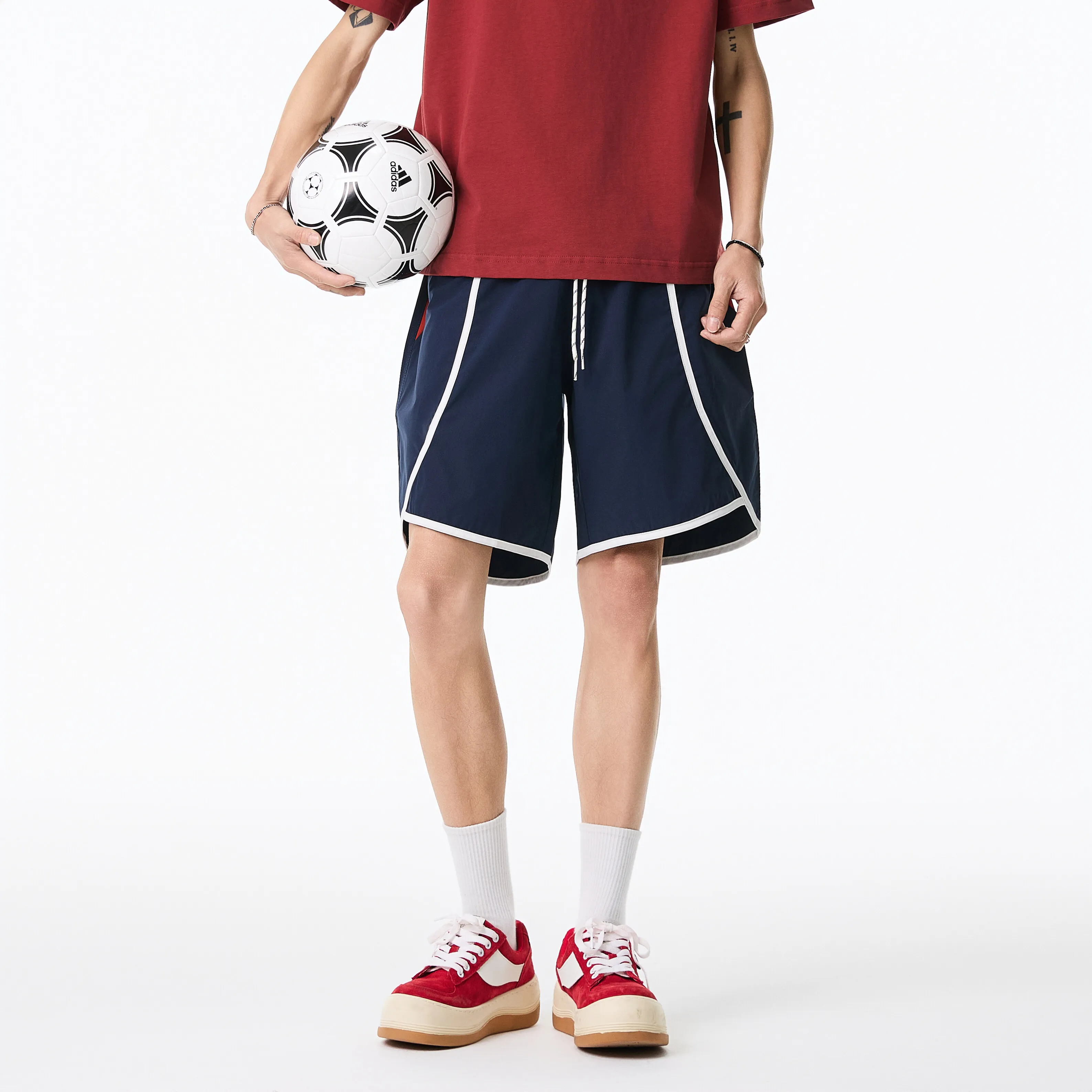 Pantalones cortos informales de verano para hombre, pantalones cortos deportivos transpirables de secado rápido, holgados, para correr, gimnasio, cómodos, tela ligera