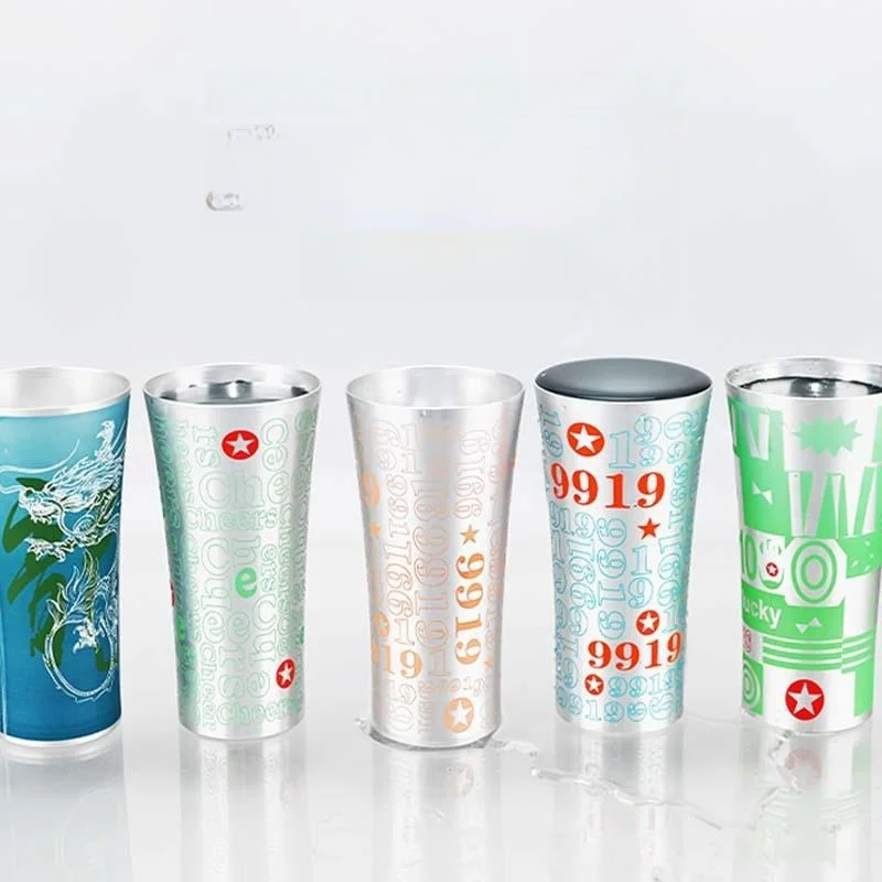 Vaso de Aluminio Heineken con Diseño de Cintura Delgada que Cambia de Color, Vaso Creativo para Cerveza, Alto Valor Estético,...